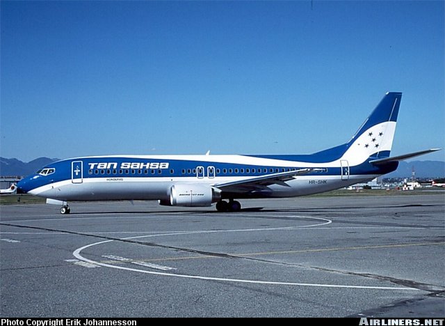 Before ceasing operations SAHSA had aquired 737-400 aircraft.